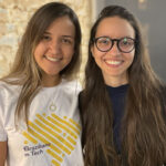 As autoras Mariana Carvalho e Beatriz Oliveira