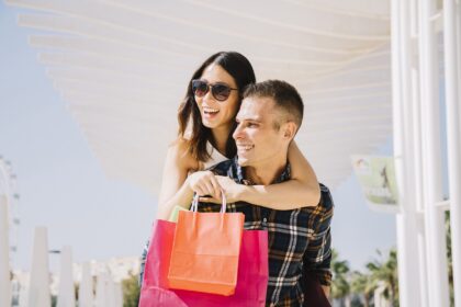 Shopping Concept With Couple Love
