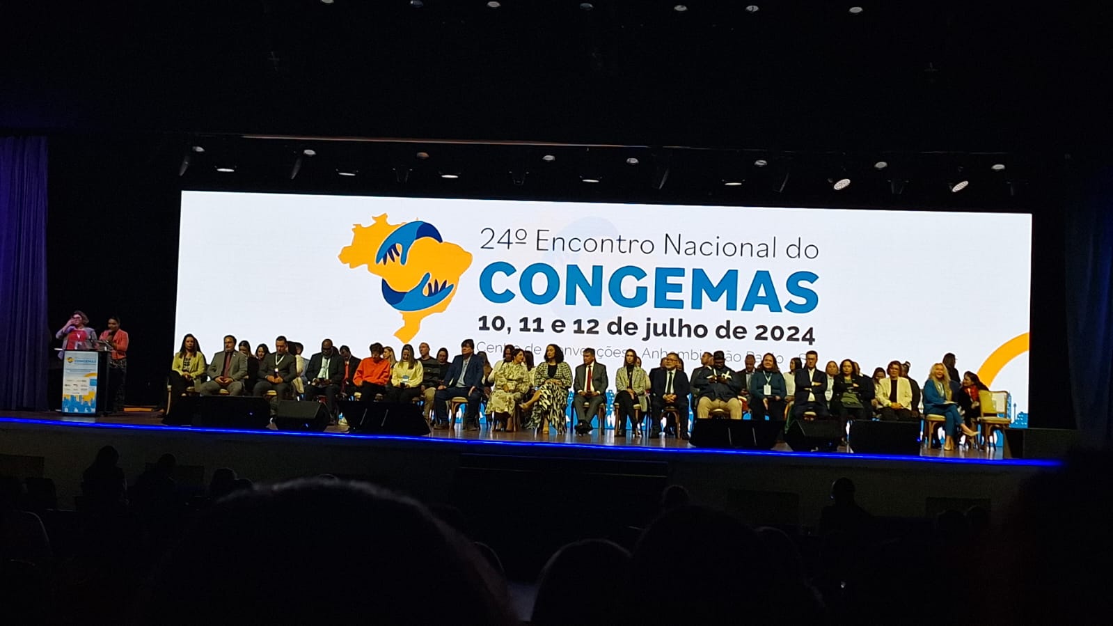 Discursos de autoridades marcam a abertura do 24º Encontro Nacional do CONGEMAS