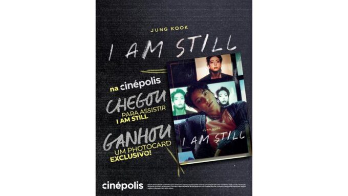 Cinépolis dará photocard exclusivo para quem comprar ingresso de Jung Kook: I Am Still